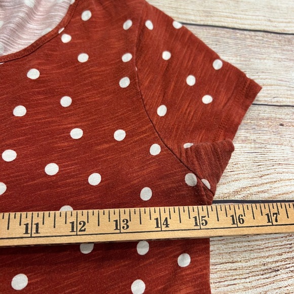 Boden Rust Orange Polka Dot Empire Waist Midi Dress with Pockets US 6R UK 10R - Picture 6 of 9